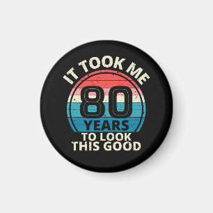 Imán Cumpleaños número 80