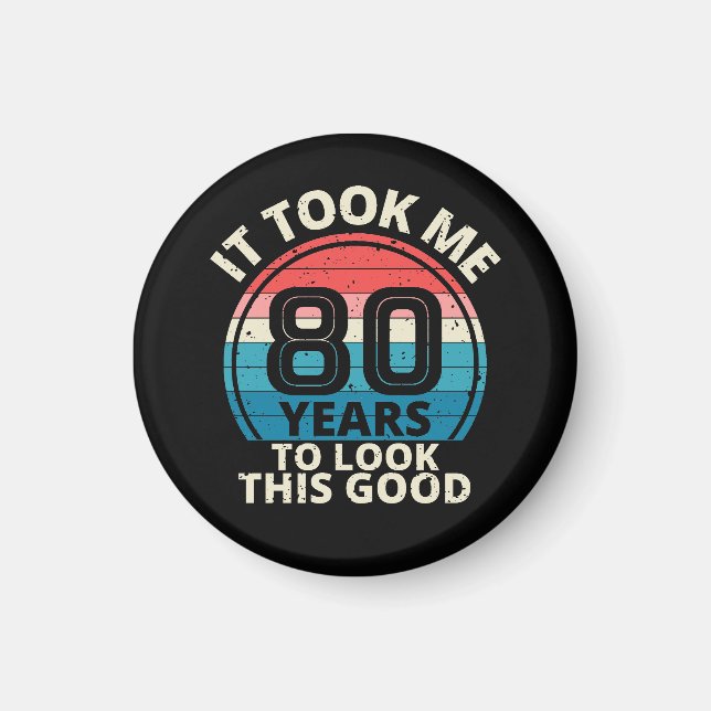 Imán Cumpleaños número 80 (Frente)