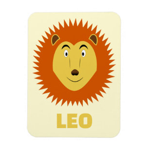 Imán Cumpleaños personalizado signo Leo León