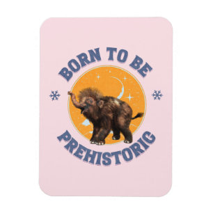 Imán Cumpleaños prehistórico de mamut bebé divertido