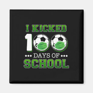 Imán Cumplí 100 Días De Colegio Fútbol Con Máscara Faci