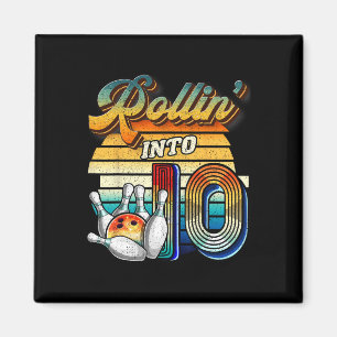 Imán Cumpliendo 10 Años Fiesta Cumpleaños Bolos 10º Cum