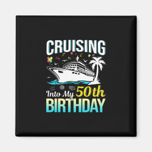 Imán Cumpliendo 50 años de crucero Cumpleaños de 50 año