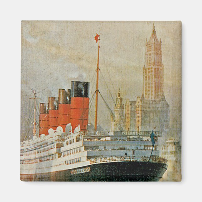 Imán Cunarder en Nueva York (Frente)