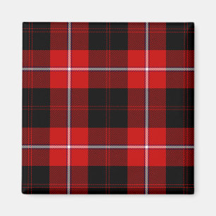 Imán Cunningham Tartan Red Black Plaid
