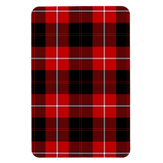 Imán Cunningham Tartan Red Black Plaid (Vertical)
