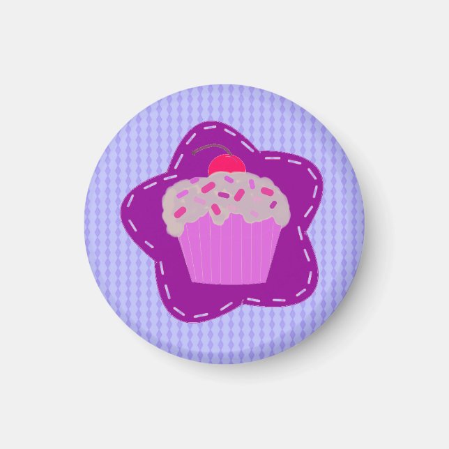 Imán Cupcake glaseado (Frente)