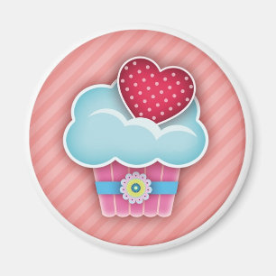 Imán Cupcake Heart Magnet