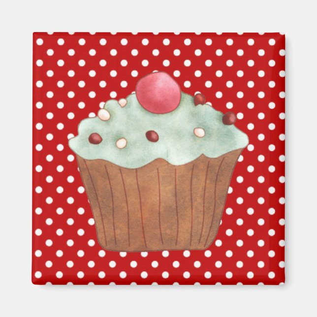 Imán Cupcakes Cakes Pastry Magner (Frente)