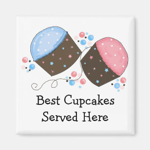 Imán Cupcakes Glaseados con Frases Adorables