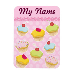 Imán Cupcakes personalizados