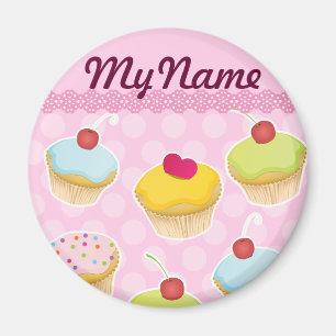 Imán Cupcakes personalizados