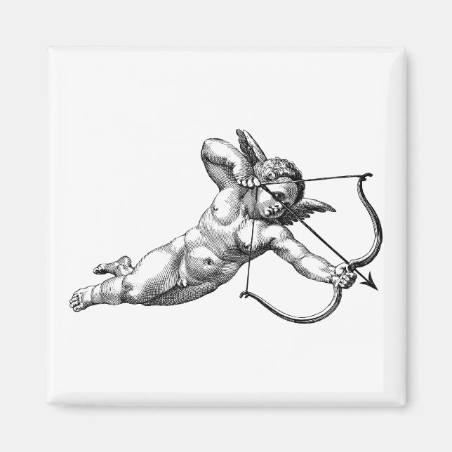 Imán Cupido Cherub Amor Antiguo (Frente)