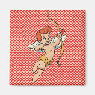 Imán Cupido vintage/retro del día de San Valentín