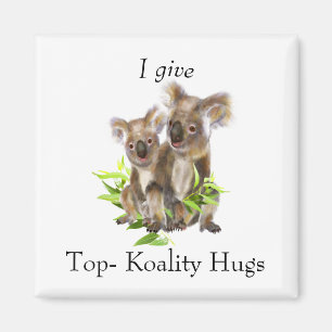 Imán Curado Koala Oso Australiano le doy a Koality Hugs