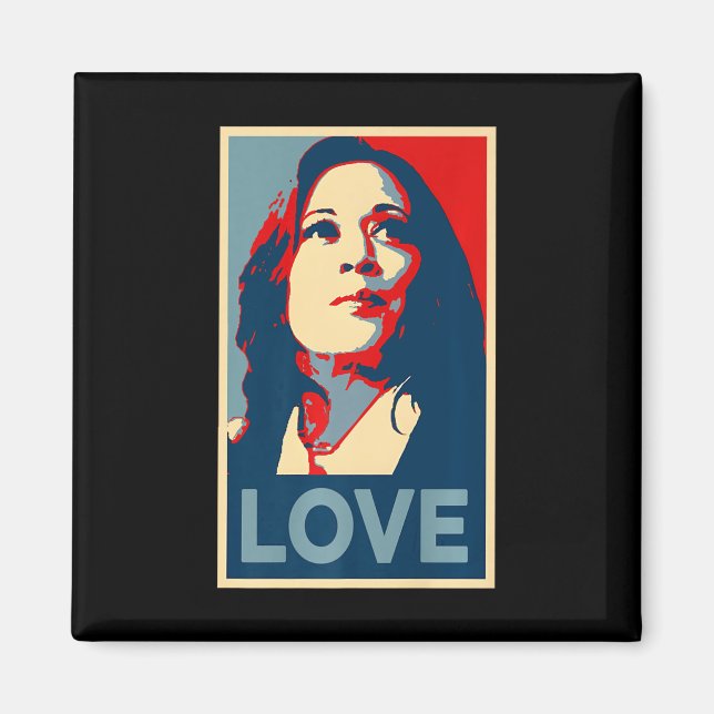 Imán Curar Amor Esperanza Kamala Harris Obama 47 Apoya  (Frente)