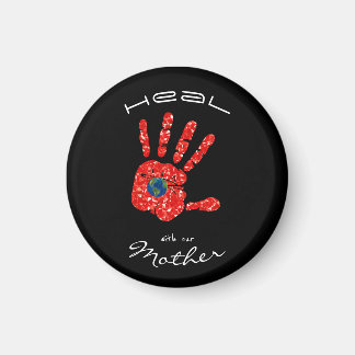 Imán Curar con nuestra madre Tierra MMIW Black