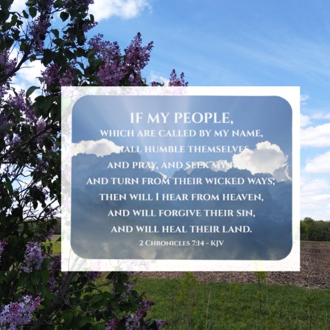 Imán Curar su tierra, si mi pueblo, 2 crónicas 7:14 (Subido por el creador)