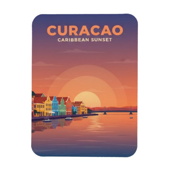 Imán Curazao Caribe neerlandés (Vertical)