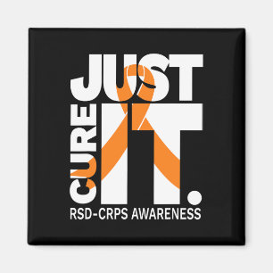 Imán Cure Rsd Cps Cinta De Concienciación Texto Blanco