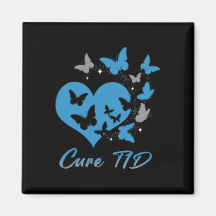 Imán Cure T1D Tipo 1 Diabetes Conciencia Día Guerrero B