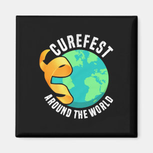 Imán Curefest Around The World Conciencia del Cáncer In