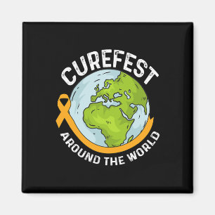 Imán Curefest en todo el mundo Conciencia del cáncer in
