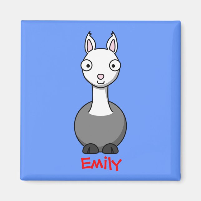 Imán Curiosamente lama (Frente)