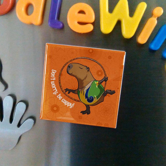 Imán Curioso capibara No te preocupes por ser Personali (Subido por el creador)