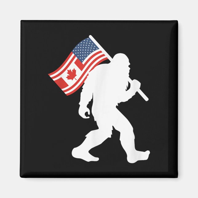 Imán Curioso Gran pie Canadá Los 51 estados de Trump Ca (Frente)