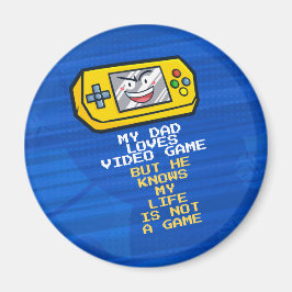 Imán Curioso juego amarillo, el saludo del Día del Padr