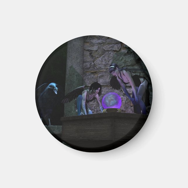 Imán Curious Crow Faeries (Frente)