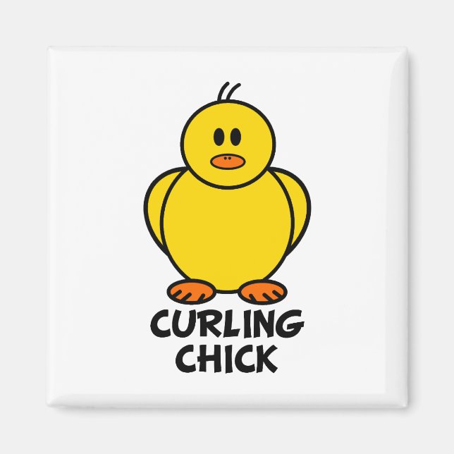 Imán Curling Chick (Frente)