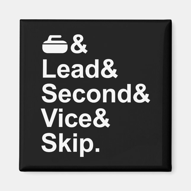 Imán Curling Team Magnet (Frente)