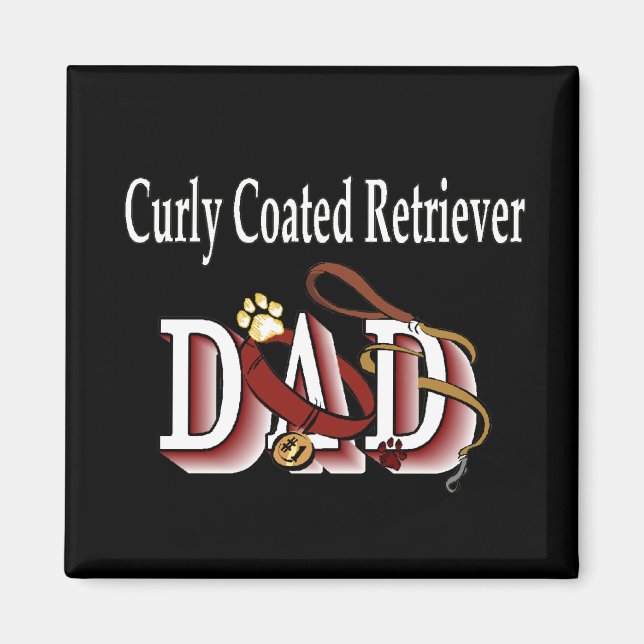 Imán Curly Coever dad Magnet (Frente)