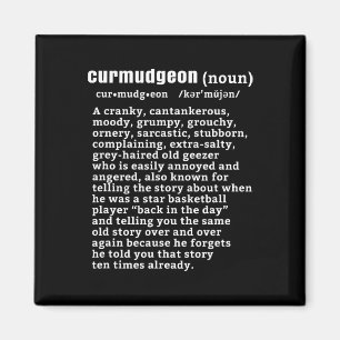 Imán Curmudgeon (bysketbyll Version) Divertida anciana