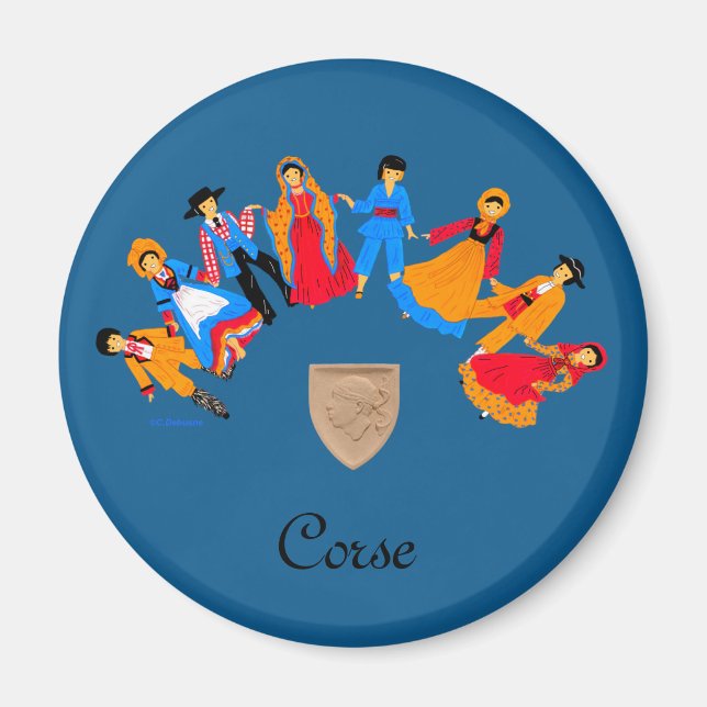 Imán Curso de folclore, Francia (Frente)