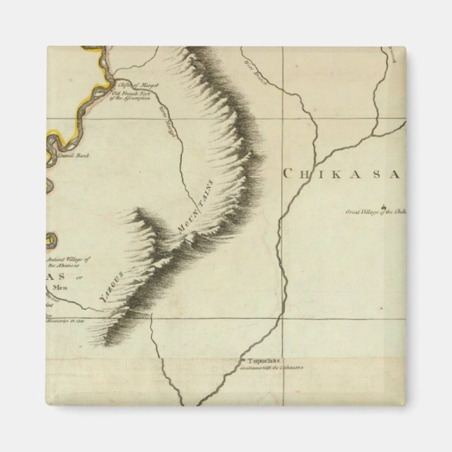 Imán Curso Del Río Mississipi (Frente)