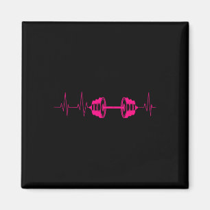 Imán Curso Fitness Lover Gym Workout Heartbeat Designs