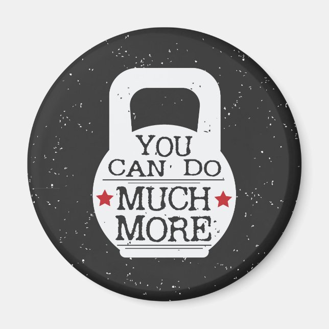 Imán Curso Fitness Motivation Workout Gym Kettlebell (Frente)