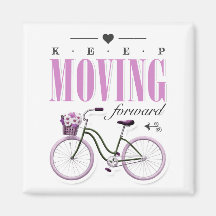 Curte Motivational Keep Moving Avance con la bicic