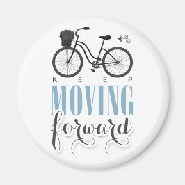 Imán Curte Motivational Keep Moving Avance con la bicic