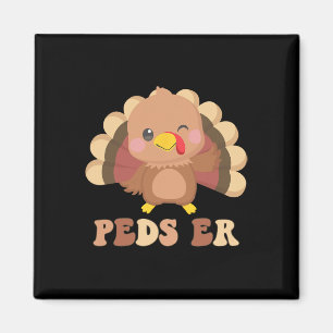 Imán Curte Turkey Peds Er Enfermero Pediátrico Thankend