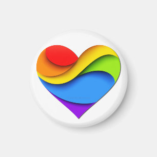 Imán Curvas del corazón del orgullo de SlipperyJoe form
