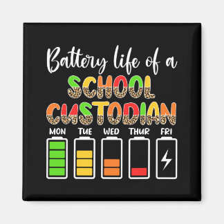 Imán Custodian Battery Life School Janitor