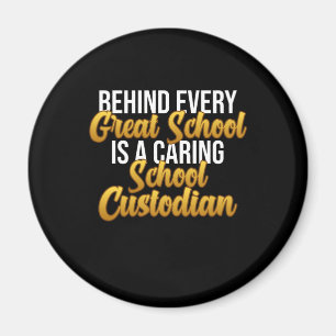 Imán Custodio de la Escuela de Cuidados Janitor Appreci