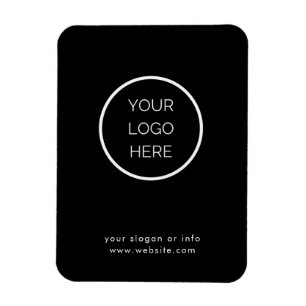Imán Custom Corporate Business Logo Black Flexible Magn