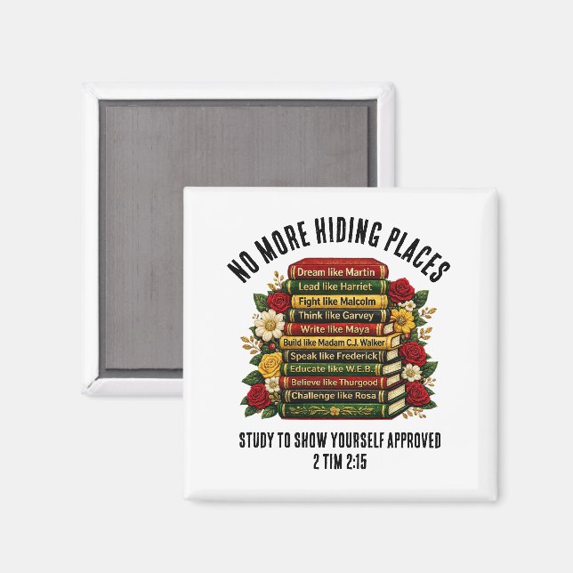 Imán Custom Dream Like Martin Black Heroes Christian (Anverso/Reverso)