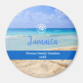 Imán Custom Family Jamica Vacation Christmas