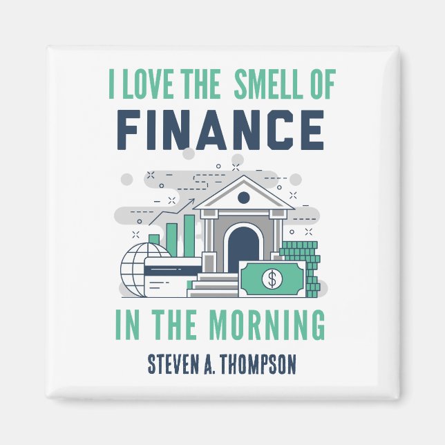 Imán Custom Funny Finance Magnet (Frente)